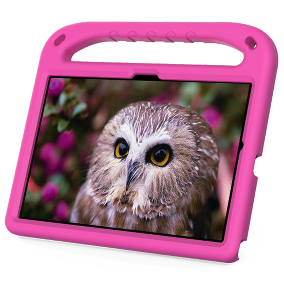 Gyermek tok Samsung Galaxy Tab A8 10.5, gyermek tok fogantyúval, rózsaszín
