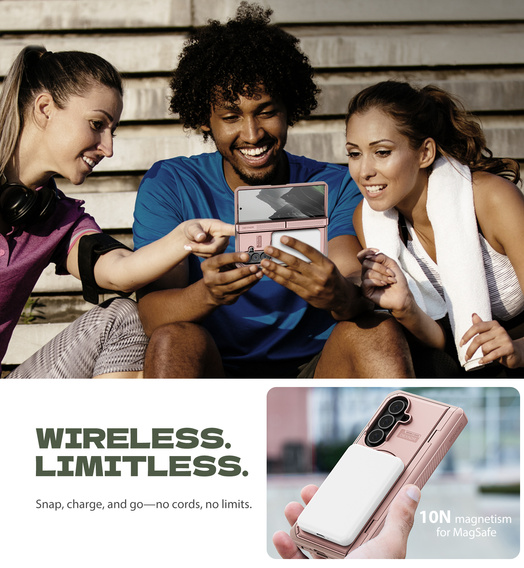 Dexnor mágneses páncélozott tok kettős állvánnyal Samsung Galaxy Z Fold7 készülékekhez