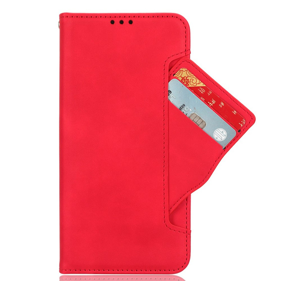 Pattintható tok a Xiaomi 14 Ultra, Card Slot, piros