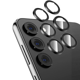 2x Camera Glass for Samsung Galaxy S24, ERBORD Camera Lens, fekete