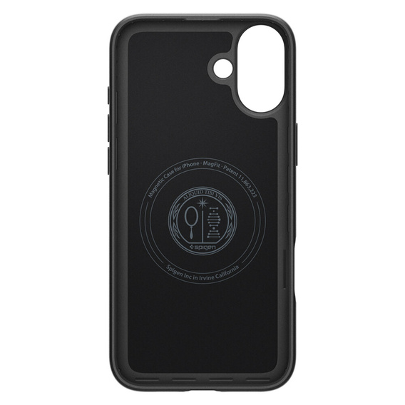Spigen tok iPhone 16 Plus készülékhez, Thin Fit Mag, szürke + 9H edzett üveg