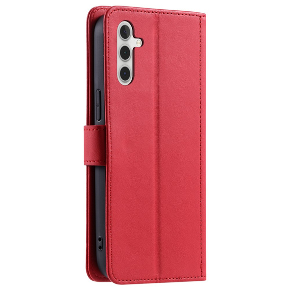 Flap tok Samsung Galaxy A55 5G, Rhombus Crossbody Leather, piros