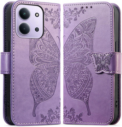 Pattintható tok a Xiaomi Redmi 15C 4G/LTE, Butterfly, lila