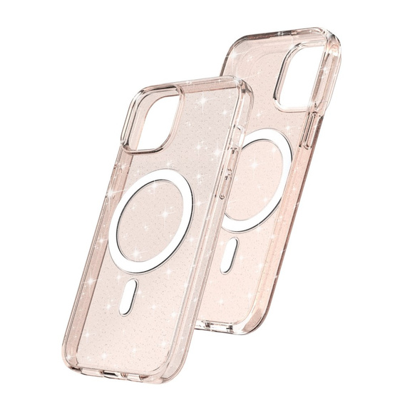 Tok iPhone 14 Plus, Glittery, MagSafe-hoz, arany