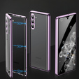 Tok Samsung Galaxy S23, Magnetic Dual Glass, lila
