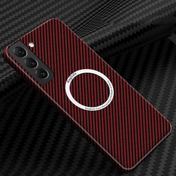 Telefontok a Samsung Galaxy S23 Plus, Magsafe Slim Carbon, piros