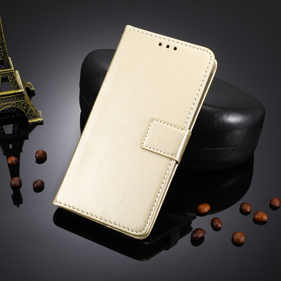 Pattintható tok a Honor 400 5G, Crazy Horse Wallet, arany
