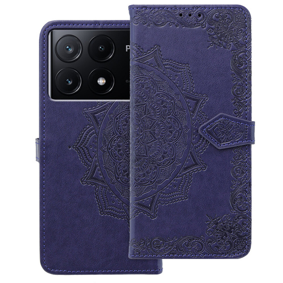 Pattintható tok a Xiaomi Poco X6 Pro 5G, Mandala, rózsaszín rose gold