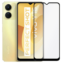 3D edzett üveg Vivo Y16 készülékhez, fekete