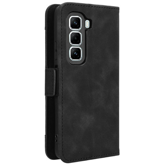 Pattintható tok a Infinix Hot 50 Pro+ 4G, Card Slot, fekete