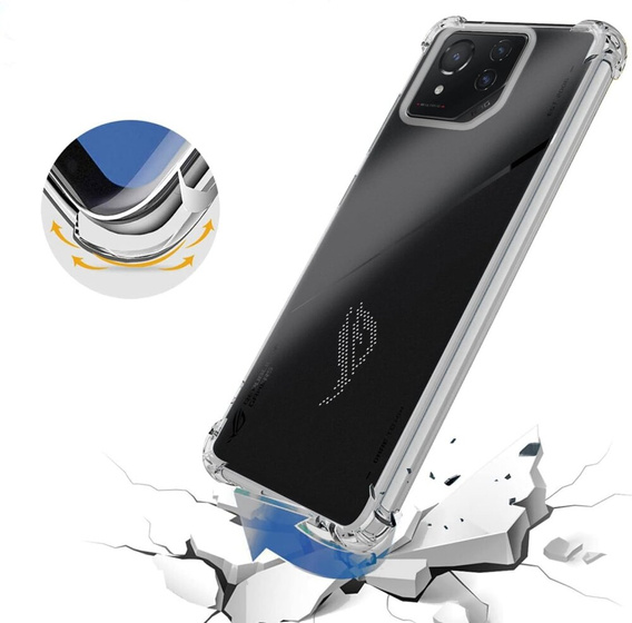 Telefontok a ASUS ROG Phone 8 Pro, Dropproof, átlátszó