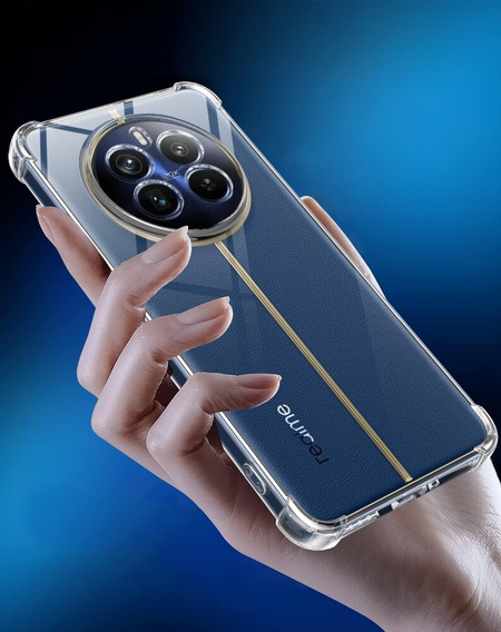 Telefontok a Realme 12+ Plus 5G, Dropproof, átlátszó