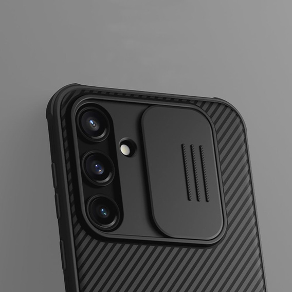Tok Samsung Galaxy A55 5G, páncélozott Nillkin, CamShield Pro, fekete