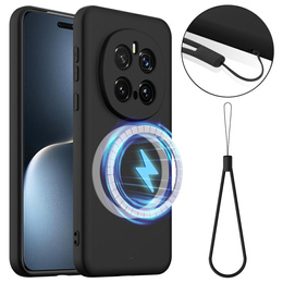 Telefontok a Honor Magic7 Pro 5G, Silicone MagSafe, fekete