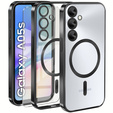 Tok Samsung Galaxy A05s-hoz, Electro MagSafe, fekete + üveg a képernyőhöz