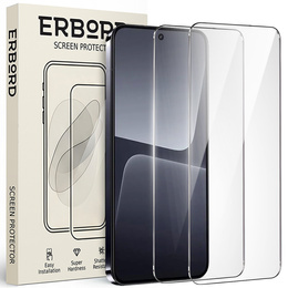 2x edzett üveg a Xiaomi 13, ERBORD 9H Hard Glass a képernyőn