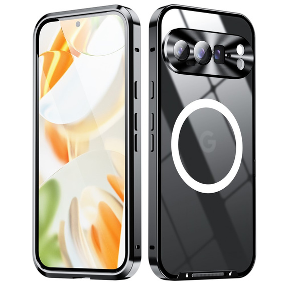 Kameravédő tok Google Pixel 9 Pro, CamShield MagSafe, fekete