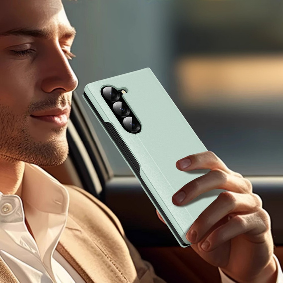 Flip tok Samsung Z Fold6 5G, Smart View Wallet, zöld