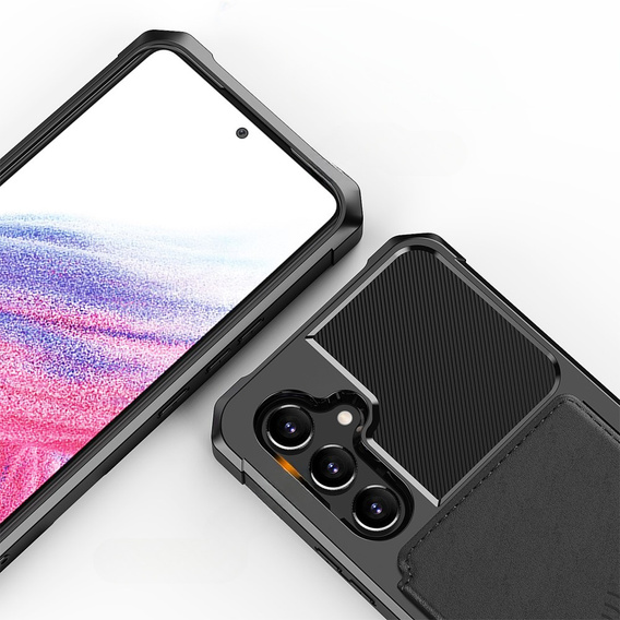 Tok Samsung Galaxy A54 5G, Card Holder Kickstand, fekete