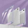 Tok Samsung Galaxy Tab S10 FE+ Plus, Smartcase Hybrid, tolltartó résszel, Marble lila