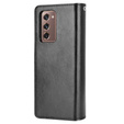 Pattintható tok a Samsung Galaxy Z Fold 2 5G, Crazy Horse Wallet, fekete