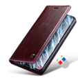 CASEME flip tok Samsung Galaxy S21, Waxy Textured, piros