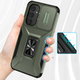 Páncélozott tok Samsung Galaxy A54 5G, páncélozott Slide Ring, zöld