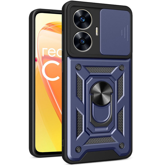 Telefontok a Realme C55, CamShield Slide, kék