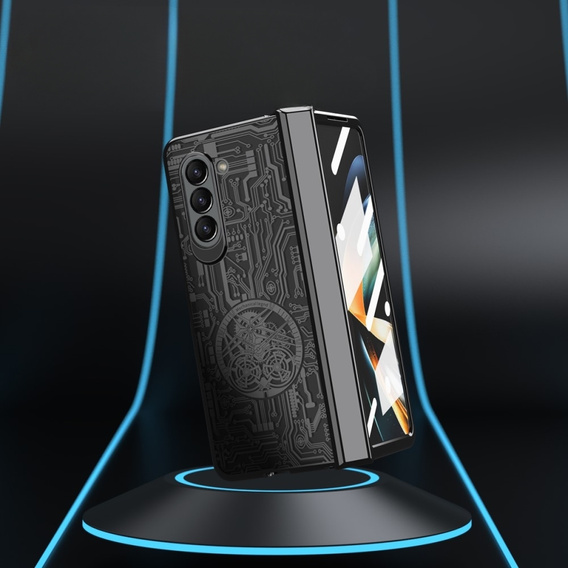 Tok Samsung Galaxy Z Fold 5 5G, Mechanical Legend, fekete