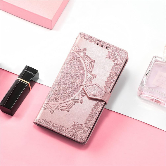 Pattintható tok a Oppo A80, Mandala, rózsaszín rose gold