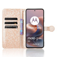 Flap tok Motorola Moto G86 Power 5G, Wallet Rhombus, arany