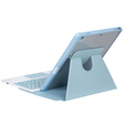 Billentyűzet tok iPad 11" 2025 A16 (11 gen.) / iPad 10.9" 2022 (10 gen.), Rotary 360° Leather, világoskék