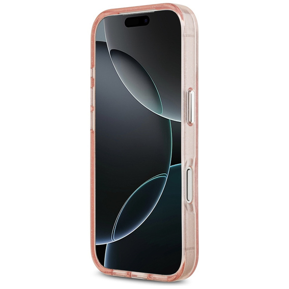 Karl Lagerfeld IML Glitter Karl & Choupette Heads Logo MagSafe tok iPhone 17 Pro-hoz