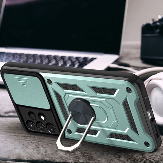 Telefontok a Samsung Galaxy A33 5G, CamShield Slide, zöld