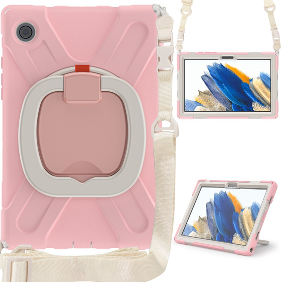Gyerek tok Samsung Galaxy Tab A8 10.5 SM-X200 SM-X205, páncélozott, pánttal, kék