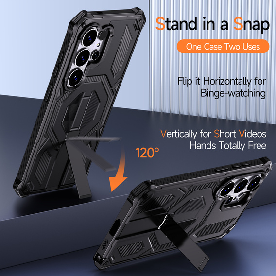 MagSafe-kompatibilis védőtok állvánnyal a Samsung Galaxy S26 Ultra készülékhez