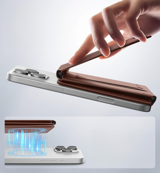 Mágneses pénztárca állvánnyal és NFC SURITCH funkcióval iPhone 16 Pro készülékhez