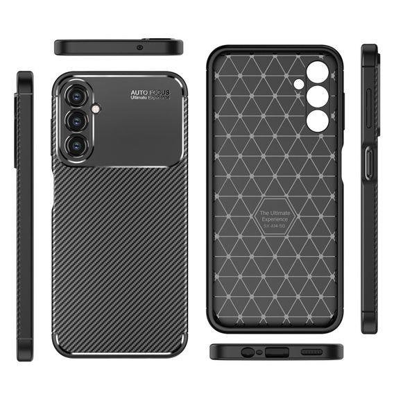 Telefontok a Samsung Galaxy A14 4G/5G, Carbon Gel, fekete