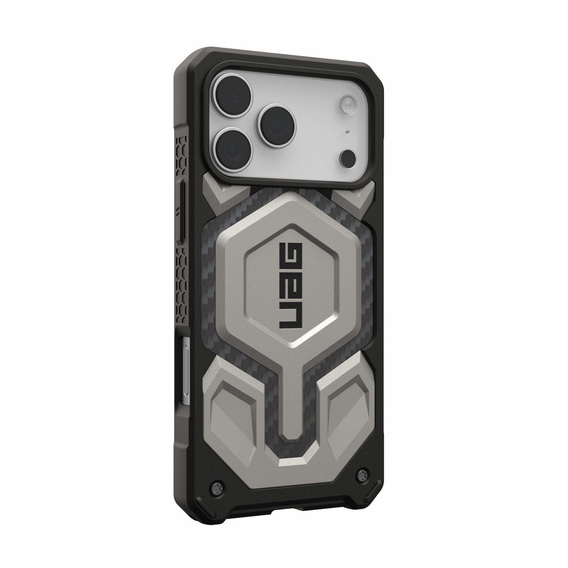 Urban Armor Gear tok iPhone 17 Pro Max, Monarch Pro Kevlar MagSafe, Titánium