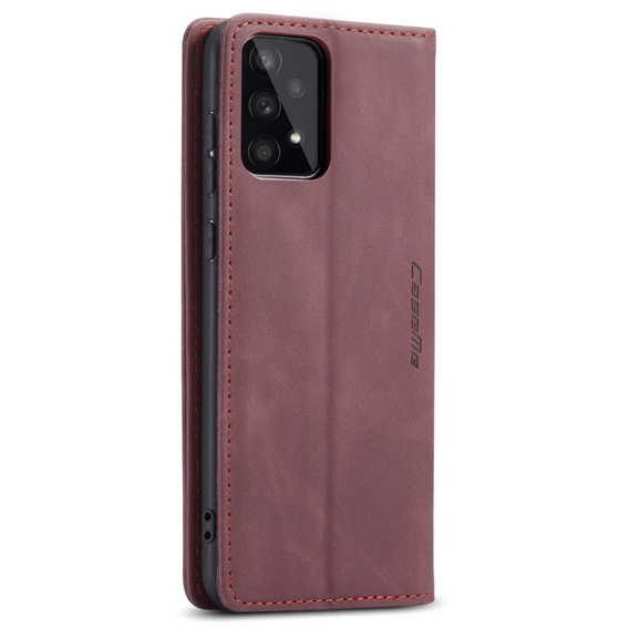 CASEME tok Samsung Galaxy A33 5G, Leather Wallet Case, piros