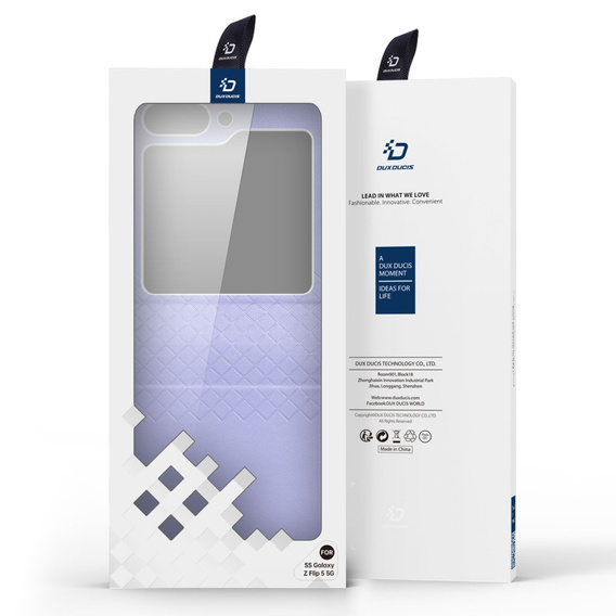 Tok Dux Ducis Samsung Galaxy Z Flip5 5G, Bril, lila