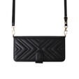 Tok patenttal a Oppo Reno 13F 5G-hez, Crossbody Leather Wallet, fekete