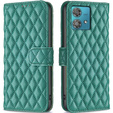 Pattintható tok a Motorola Edge 40 Neo, Wallet, BINFEN COLOR, zöld
