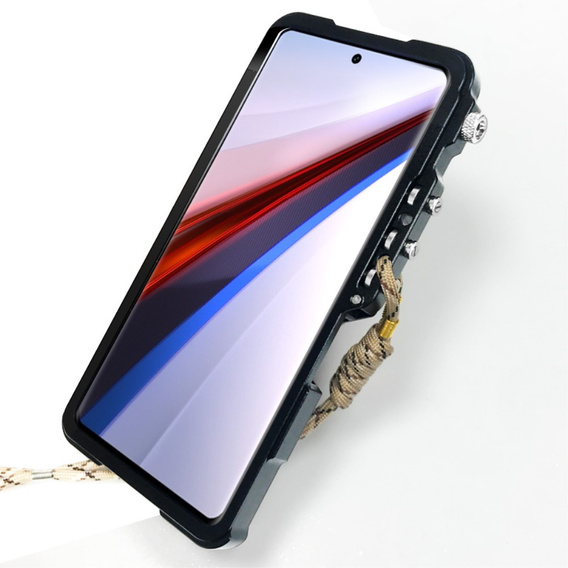 Tok Xiaomi Poco F6 Pro, Aluminium Alloy Bumper, fekete