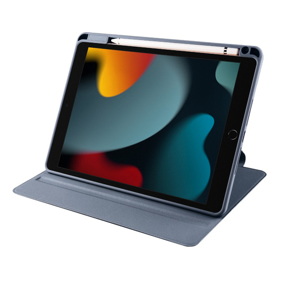 Tok iPad 10.2" 2021/2020/2019 (9/8/7 gen.), tolltartóval, 360°-os forgatható, lila