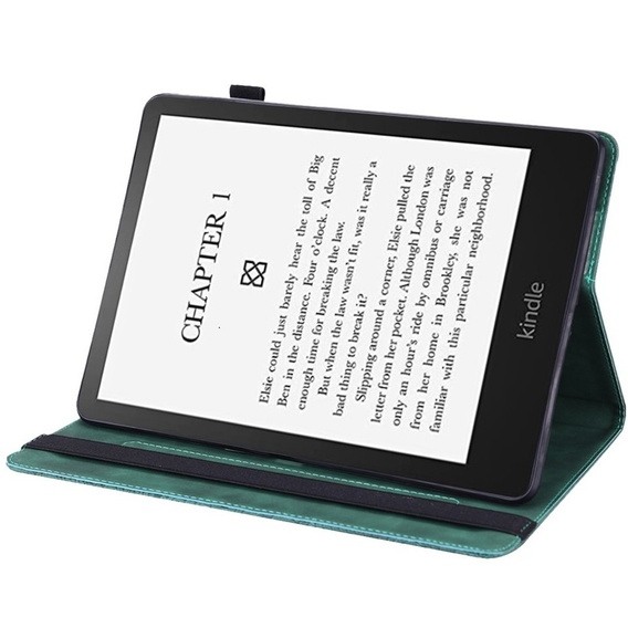Pattintható tok Amazon Kindle Paperwhite 5 (2021), flower, kék