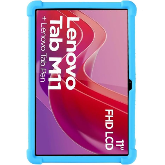 Szilikon tok Lenovo Tab M11, Impact, páncélozott, világoskék