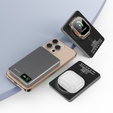 Blavec Power Bank 10000mAh BJ-03 Slim 13.5mm - C típus - 22.5W, MagSafe 3in1 - szürke