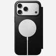 Nomad tok iPhone 17 Pro Max készülékhez, Modern bőr fólia, fekete