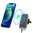 Autótartó Magsafe induktív töltővel az iPhone 12/13/14/15/16 Pro/Plus/Max készülékhez